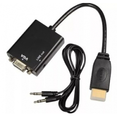 CONVERSOR HDMI X VGA DB15 FEMEA AUDIO P2 CB0109B