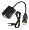 CONVERSOR HDMI X VGA DB15 FEMEA AUDIO P2 CB0109B