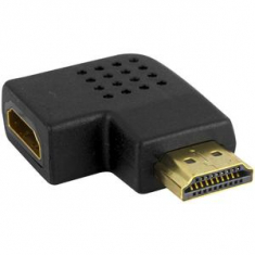 ADAPTADOR HDMI MACHO X HDMI FEMEA 90 GRAUS AD0405*