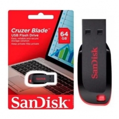 PEN DRIVE 64GB USB 2.0 SANDISK CRUZER BLADE SDCZ50-064G-B35