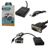 CONVERSOR VGA DB15 MACHO X HDMI FEMEA AUDIO P2 SHINKA AT-VGA-HD CB0333SK