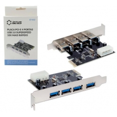 PLACA PCI-E USB 3.0 4 PORTAS LOTUS LT-612 PC0033