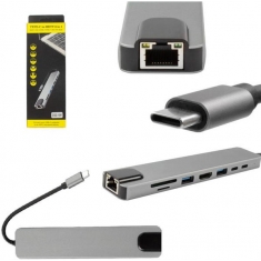 CONVERSOR USB TIPO-C 3.1 8X1 BYL-2017L AD0614