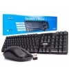 TECLADO E MOUSE SEM FIO WIRELESS KNUP 1000DPI KP-2063 PRETO TC0163KP