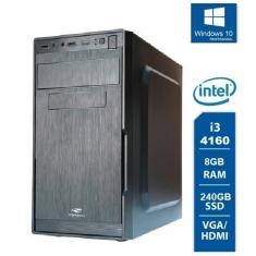 PC MULTI INTEL I3 4130 3.40GHZ/MB H81/DDR3 8GB/SSD 240GB/GAB 200W/COM CABO