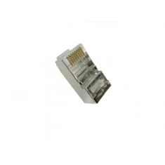 CONECTOR RJ45 PLUG MODULAR MACHO CAT5E BLINDADO UNITARIO