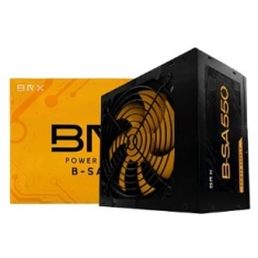 FONTE ATX 550W REAL BRX B-SA550 P4+4 PCI-EXP 6+2 PINOS AUTOMATICA PRETA